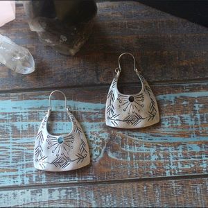 Fall Antique SS Plated Dangle Earrings